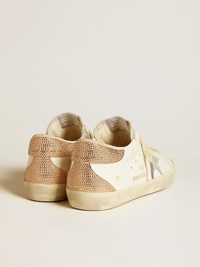 Women’s Super-Star leather with Swarovski crystal star and heel tab
