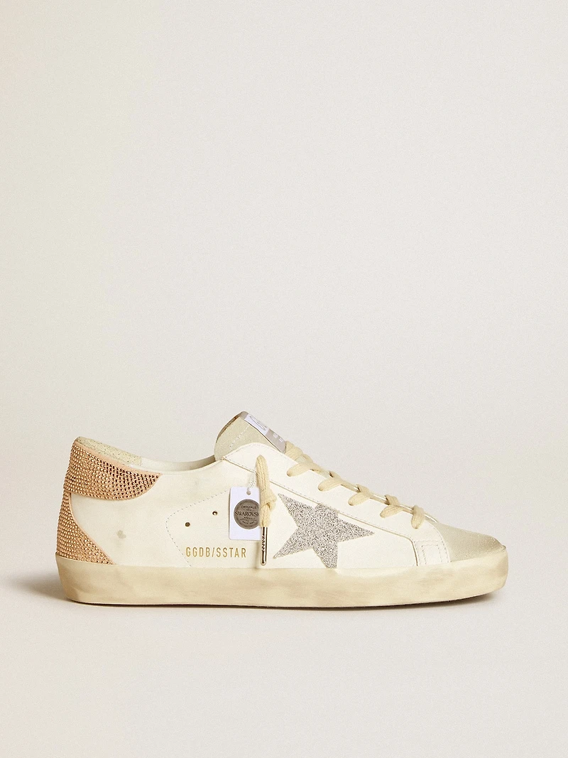 Women’s Super-Star leather with Swarovski crystal star and heel tab