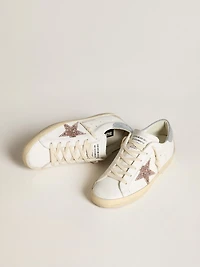 Women's Super-Star LTD with multicolor glitter star and suede heel tab