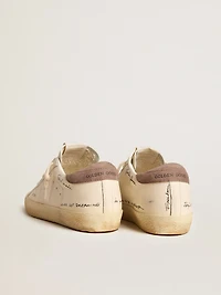 Women's Super-Star nappa leather with perforated star and suede heel tab