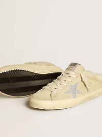 Super-Star Sabots with Swarovski crystal star and shearling lining