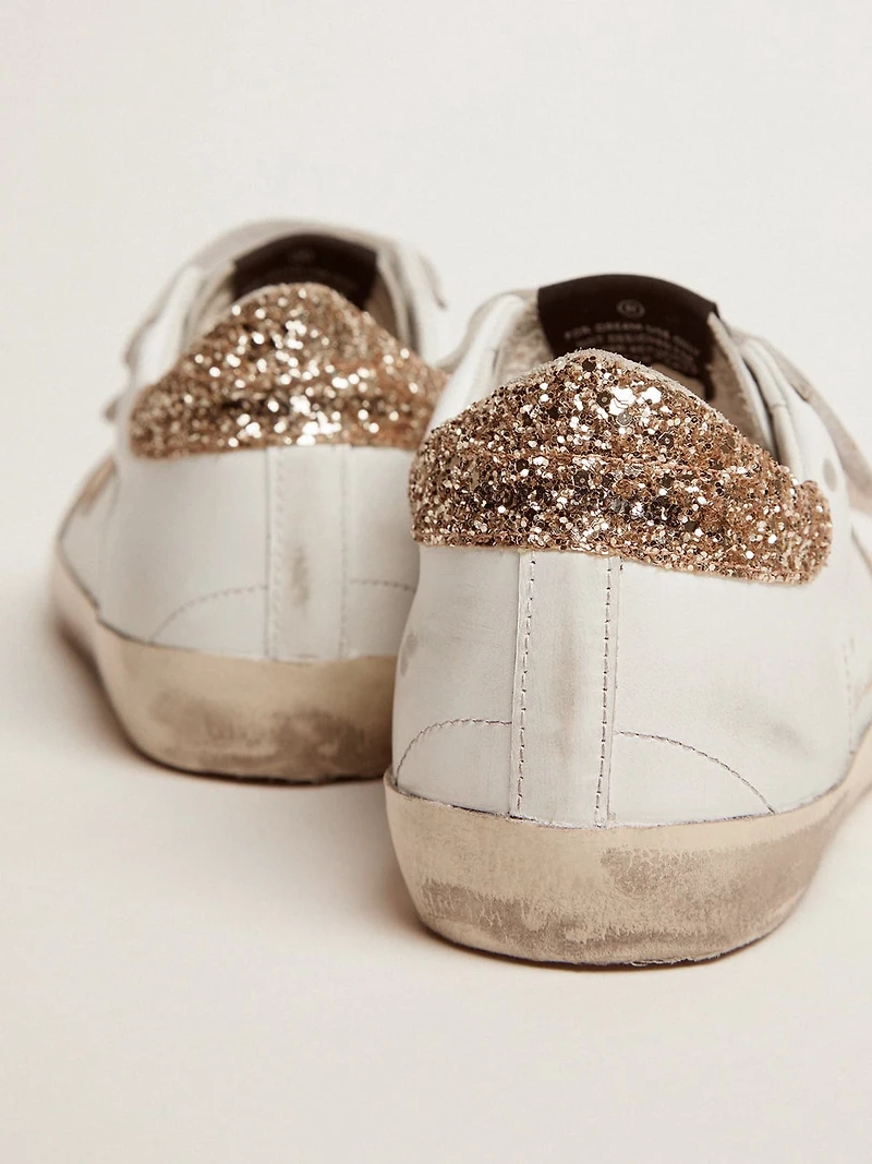 Women's Old School with gold star in laminated leather