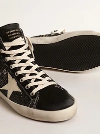 Francy Penstar LTD glitter with ivory star and black heel tab