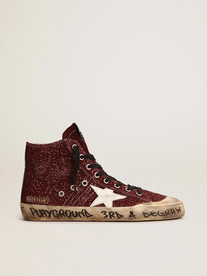 Francy Penstar glitter with white leather star