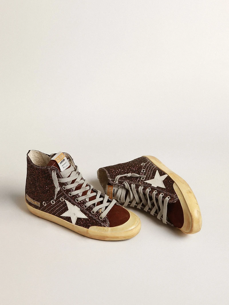 Francy Penstar glitter with white leather star