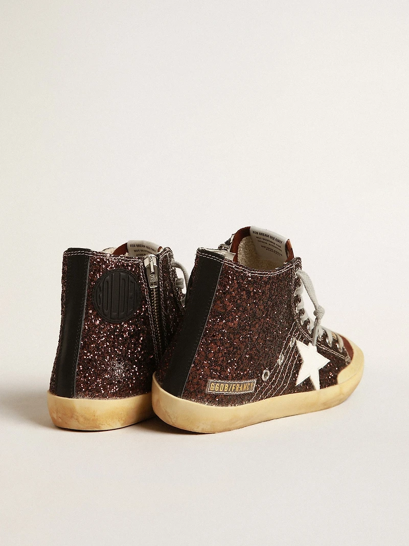Francy Penstar glitter with white leather star