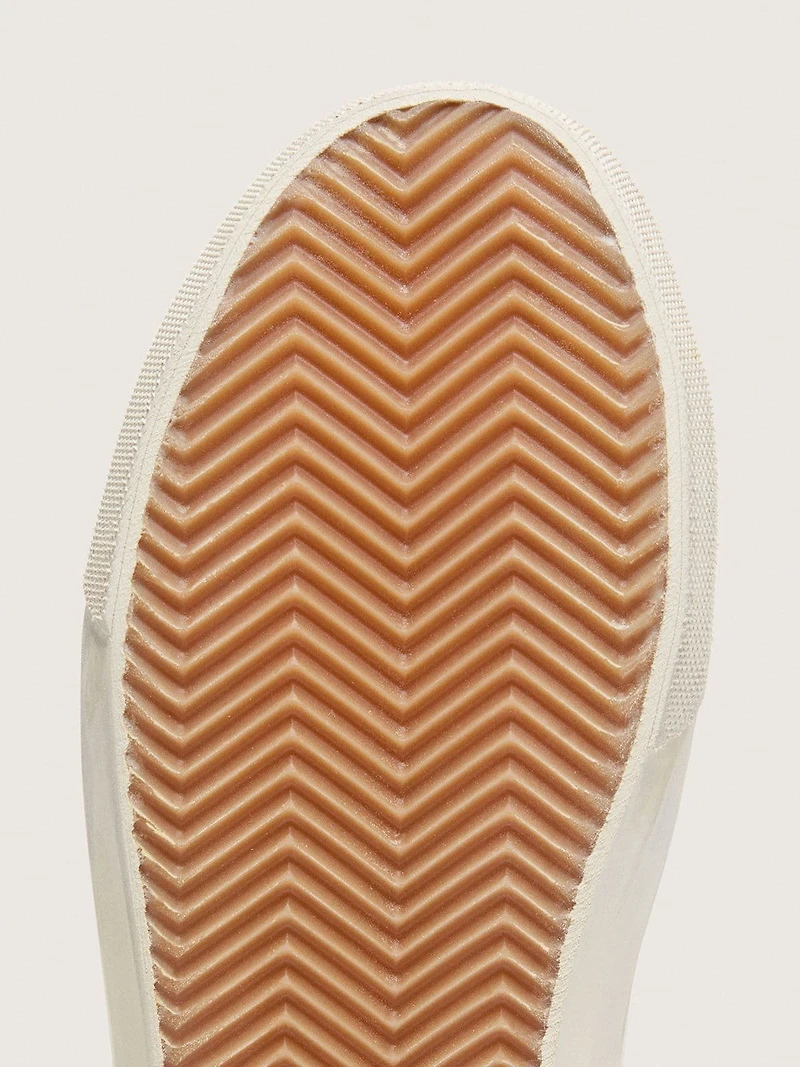 Women's Slide white leather with silver glitter star and pink flash