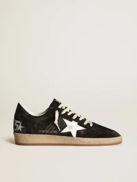 Women's Ball star black suede with white leather