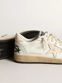Ball star LTD white nappa with a salmon-pink