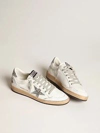 Women's Ball star nappa with white and glitter heel tab