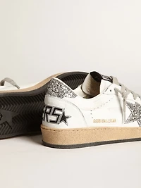 Women's Ball star nappa with white and glitter heel tab
