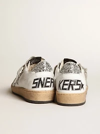 Women's Ball star nappa with white and glitter heel tab