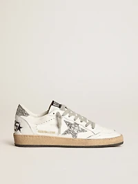 Women's Ball star nappa with white and glitter heel tab