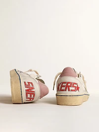 Ball star LTD with glitter and pink suede heel tab