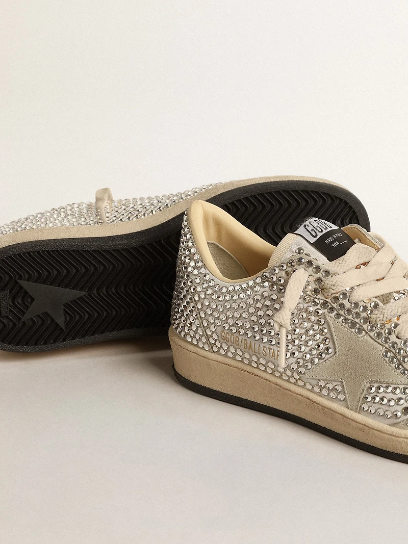 Women’s Ball star LTD with Swarovski crystals and gray suede