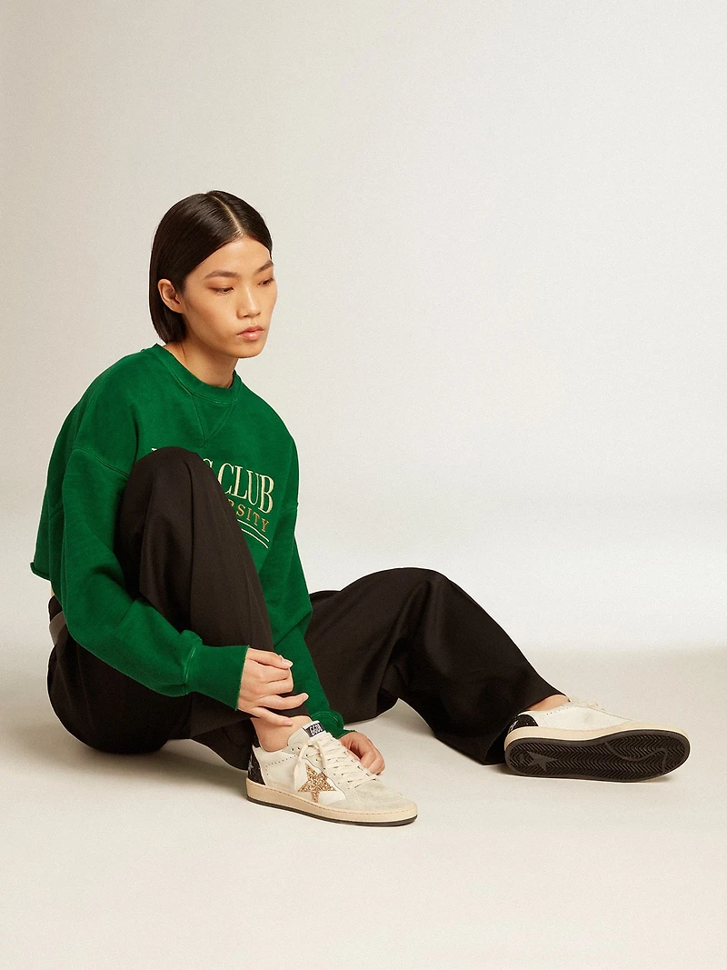 Women’s Ball star LTD nappa and suede with glitter black heel tab