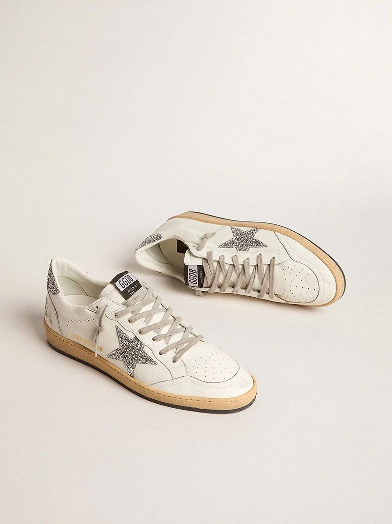 Women’s Ball star Wishes nappa leather with glitter and heel tab