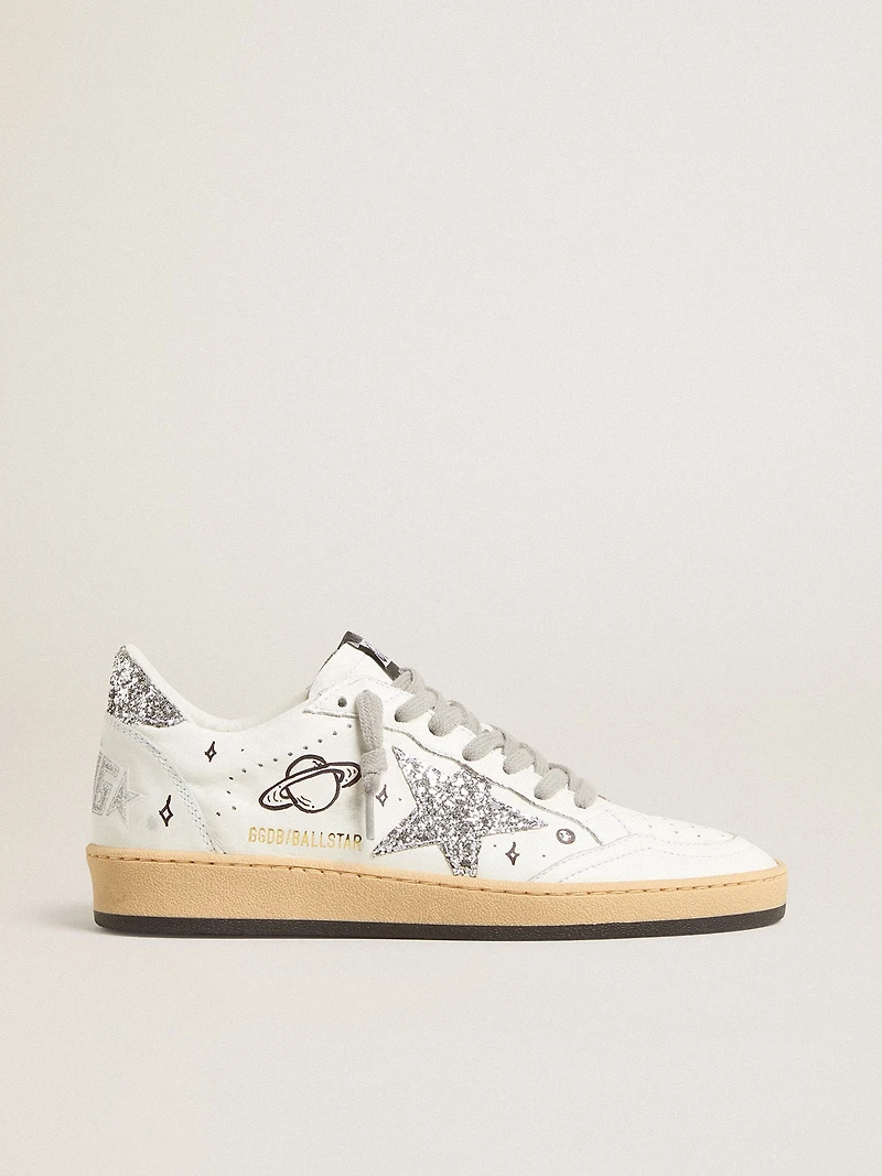Women’s Ball star Wishes nappa leather with glitter and heel tab