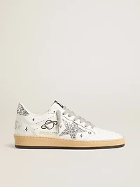 Women’s Ball star Wishes nappa leather with glitter and heel tab