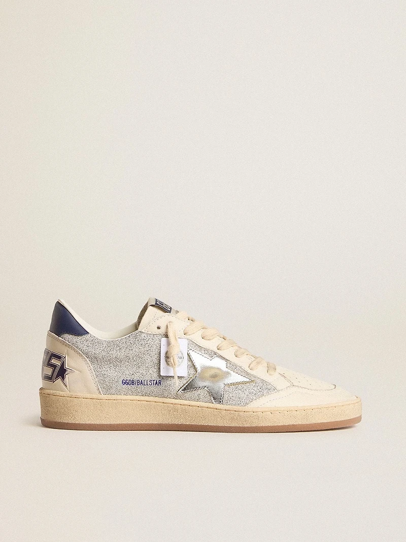Women's Ball star LTD Swarovski crystals and leather with gold laminated