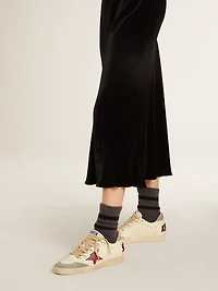 Women's Ball star LTD nappa with leather and silver suede heel tab