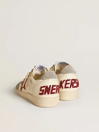 Women's Ball star LTD nappa with leather and silver suede heel tab