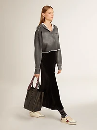 Women's Ball star LTD nappa with leather and silver suede heel tab