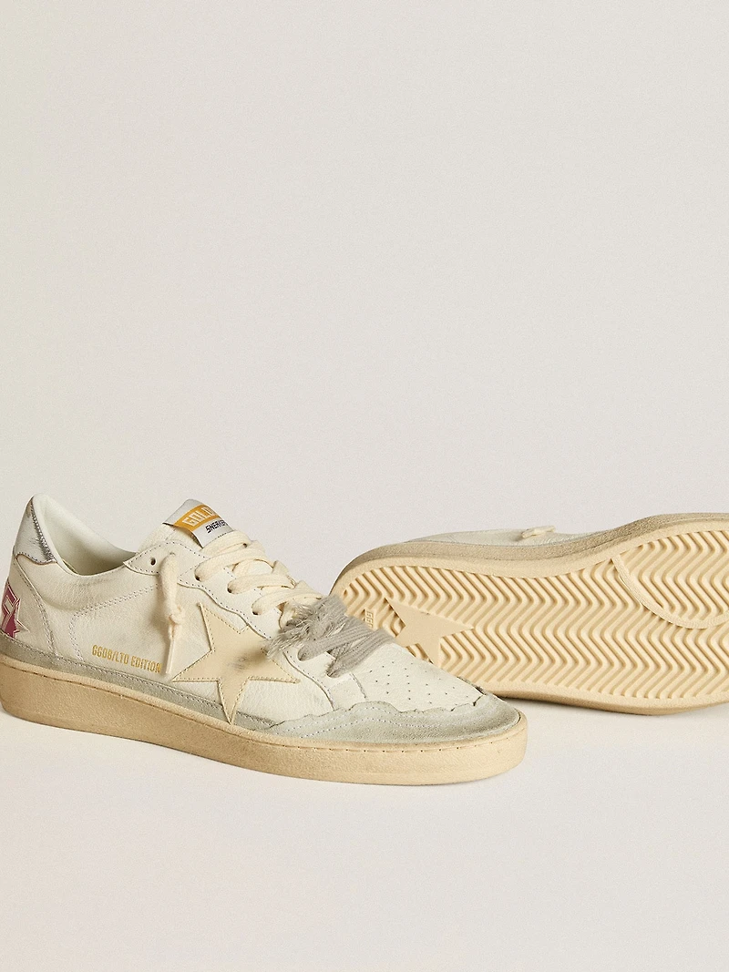 Ball Star LTD in nappa leather with leather star and metallic leather heel tab