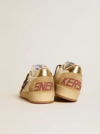 Women's Ball star nappa and suede with pony skin metallic heel tab