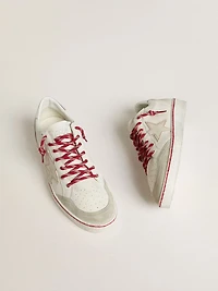 Women’s Ball Star LTD LNY white leather with a lived-in effect