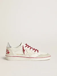 Women’s Ball Star LTD LNY white leather with a lived-in effect