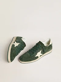 Women's Ball star suede with white leather and heel tab