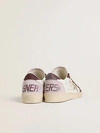Women's Ball star LTD nappa with platinum foiled leather and burgundy nubuck heel tab
