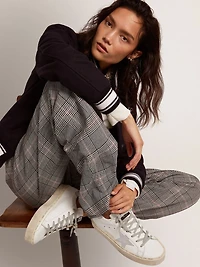 Women's Hi star with and metallic silver heel