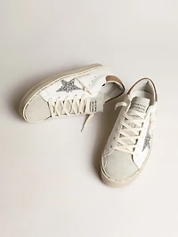 Women’s Hi star with silver glitter and dove-gray nubuck heel tab