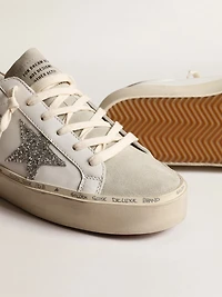 Women’s Hi star with silver glitter and dove-gray nubuck heel tab