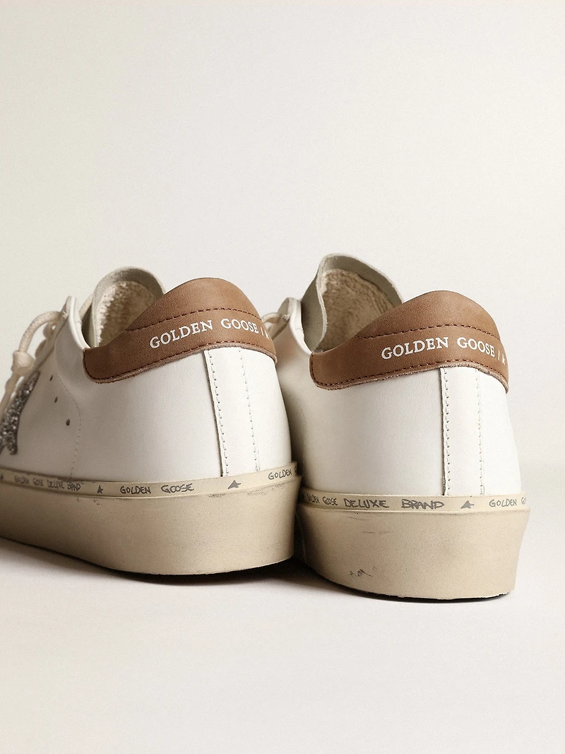 Women’s Hi star with silver glitter and dove-gray nubuck heel tab