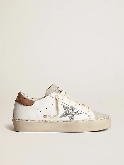 Women’s Hi star with silver glitter and dove-gray nubuck heel tab