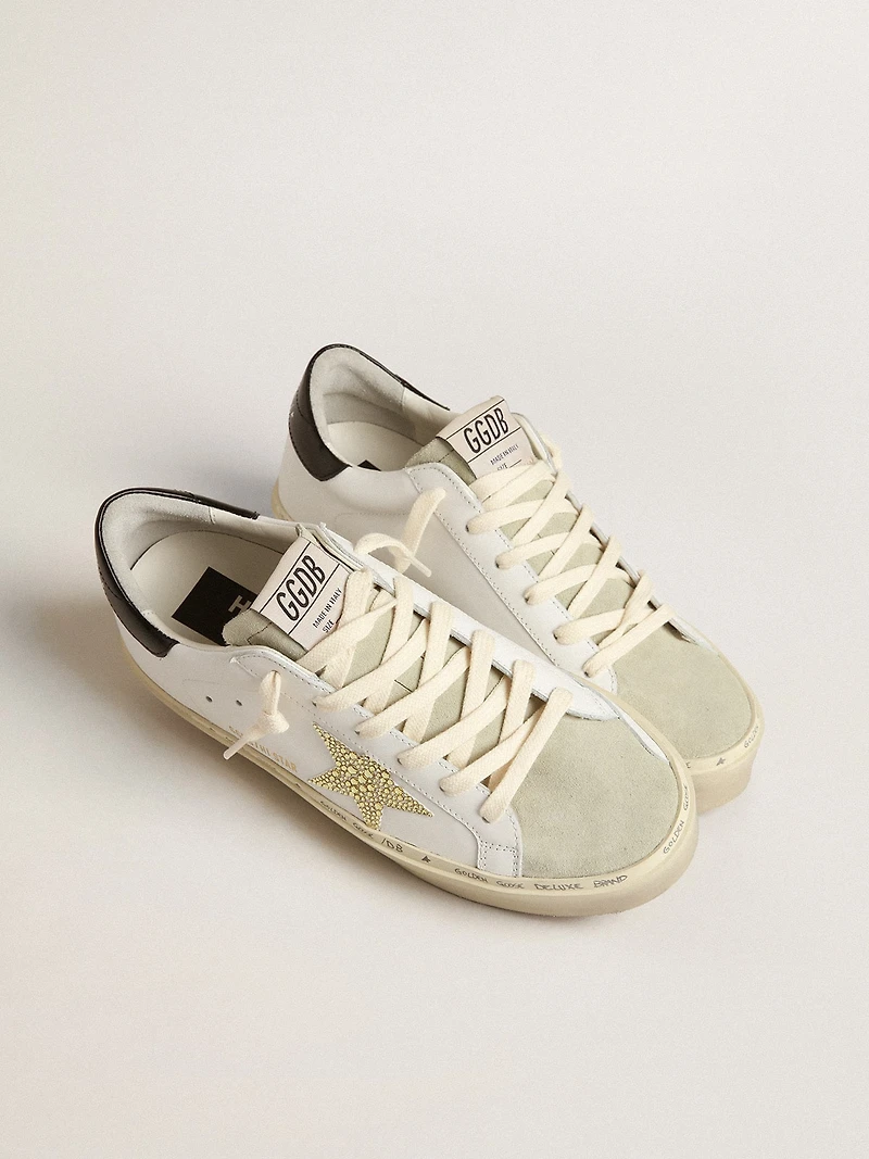 Hi star with Swarovski crystal and black heel tab