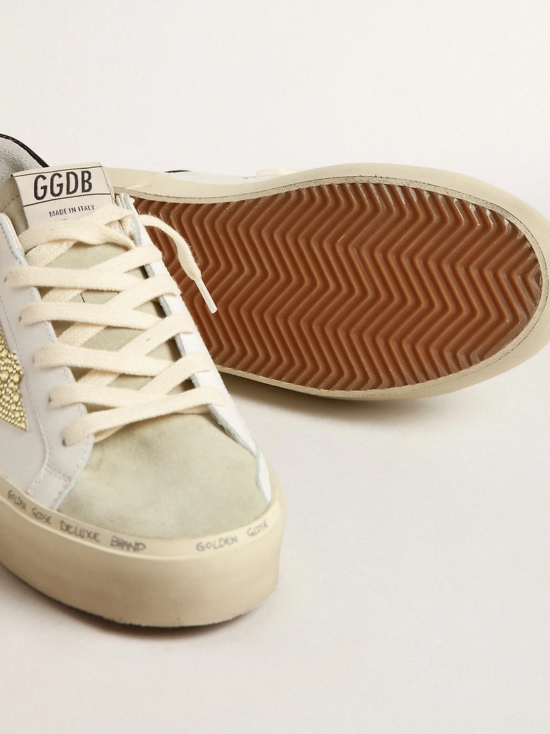 Hi star with Swarovski crystal and black heel tab