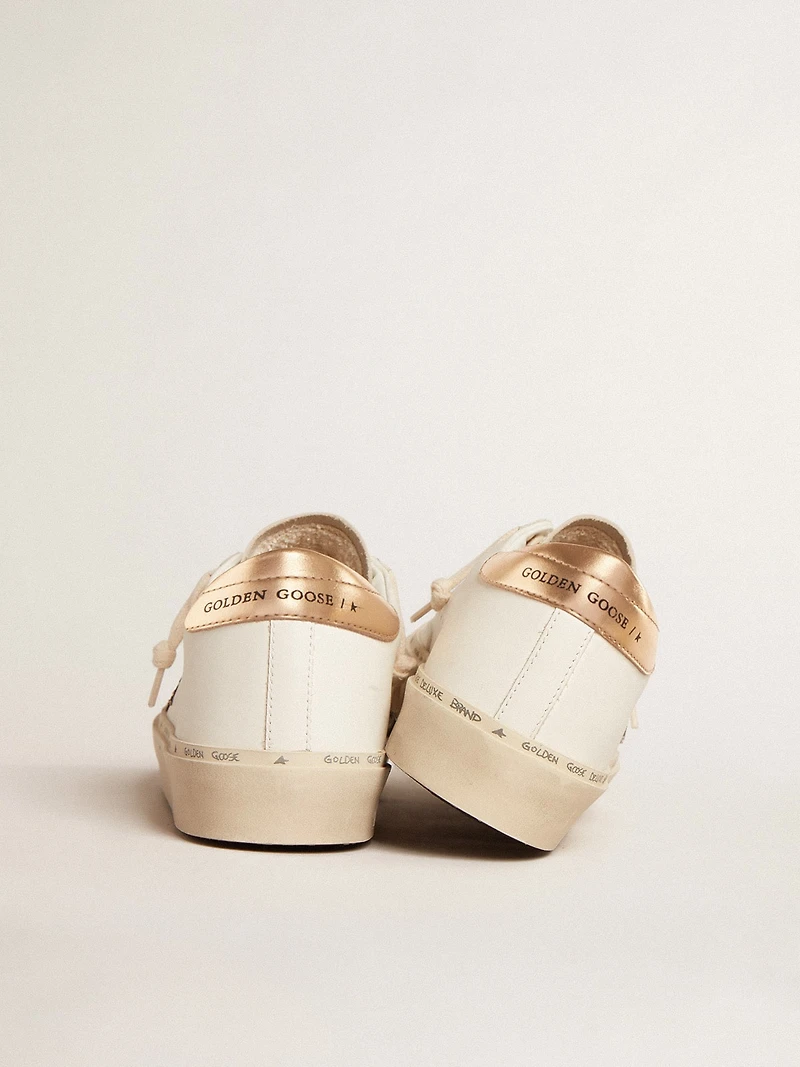 Hi Star LTD with black and gold glitter star and gold heel tab