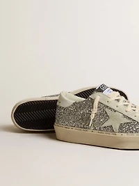Women's Hi star silver glitter with suede and white heel tab