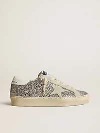 Women's Hi star silver glitter with suede and white heel tab