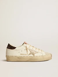 Hi star with platinum metallic leather and glitter heel tab