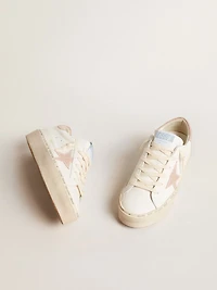 Women's Hi Star LTD with old rose suede star and heel tab with pearls