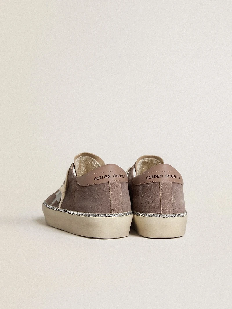 Women's Hi star suede with silver leather and heel tab