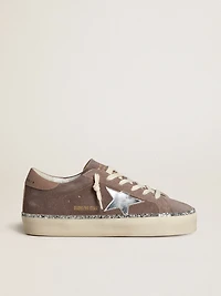 Women's Hi star suede with silver leather and heel tab