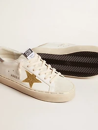 Hi star with Swarovski crystal and silver leather heel tab