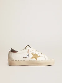 Hi star with Swarovski crystal and silver leather heel tab