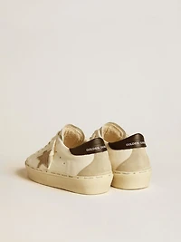 Hi star LTD with Swarovski crystal and black leather heel tab